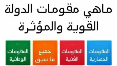 مقومات الدولة القوية والمؤثرة